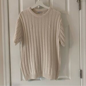Zara beige knit t-shirt size L